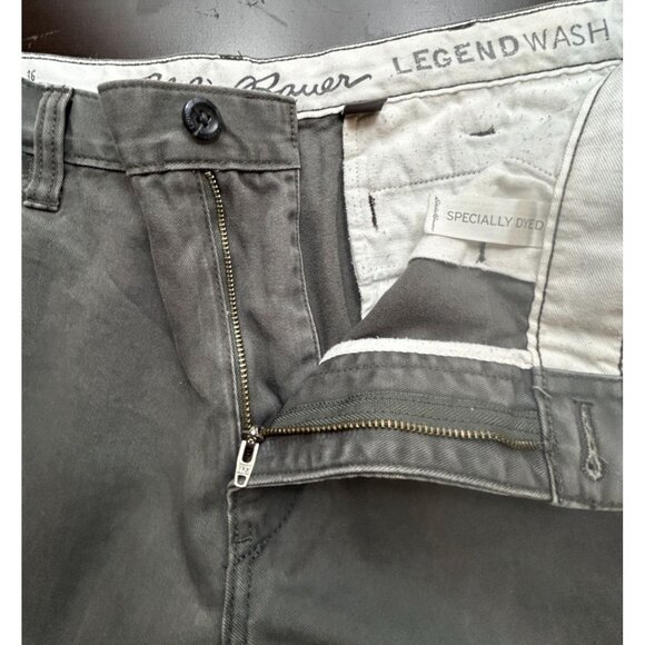 Eddie Bauer Pants Mens 38x33 Legend Wash Classic Fit Chino Gray Specially Dyed - Picture 12 of 12